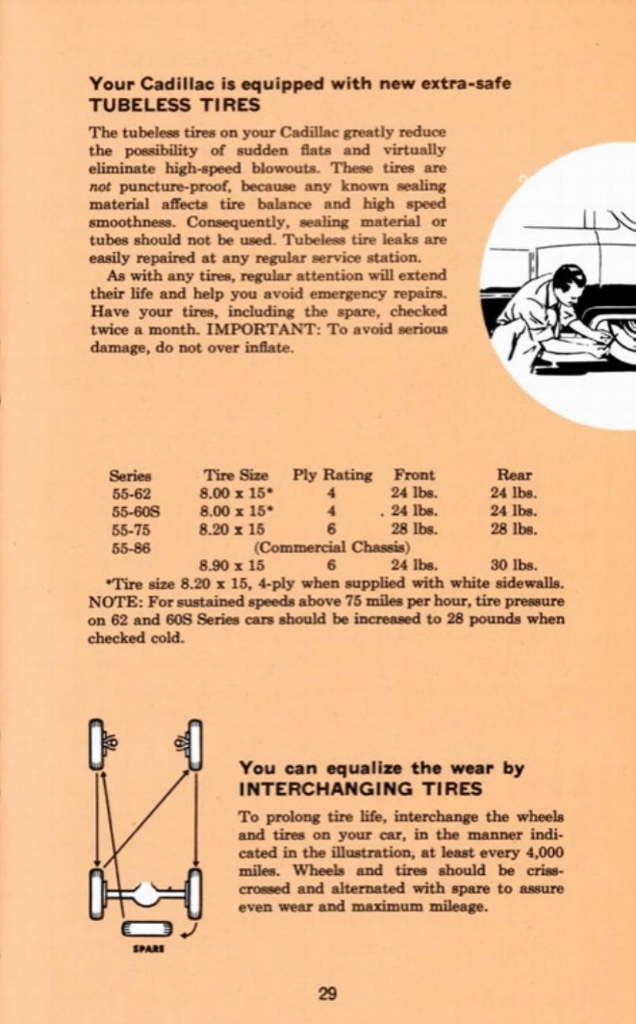 1955 Cadillac Owners Manual Page 13